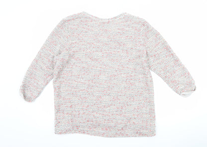Back view of H&M women’s pink jumper, size M