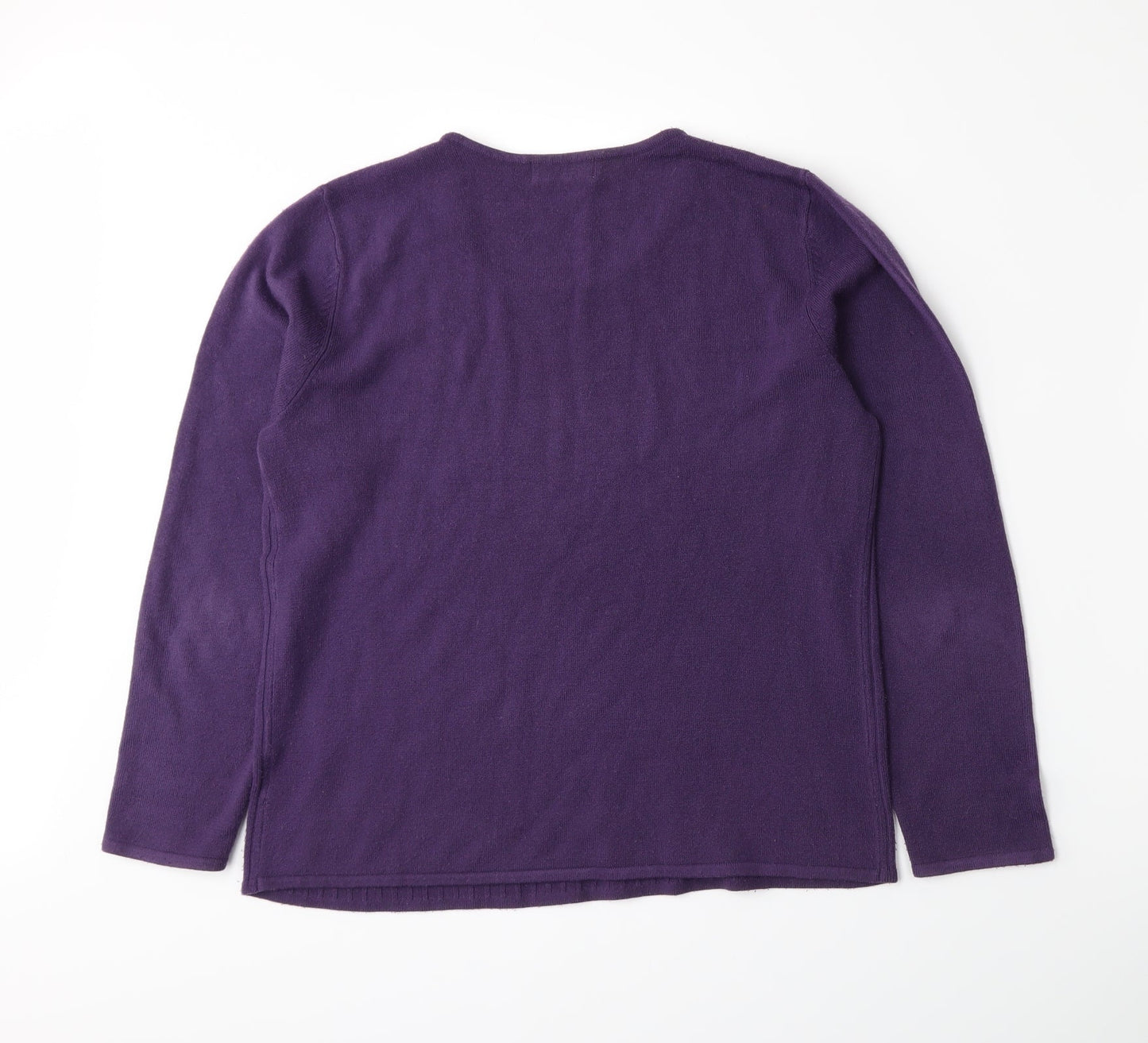 Bonmarché Womens Purple  Knit Pullover Jumper Size S