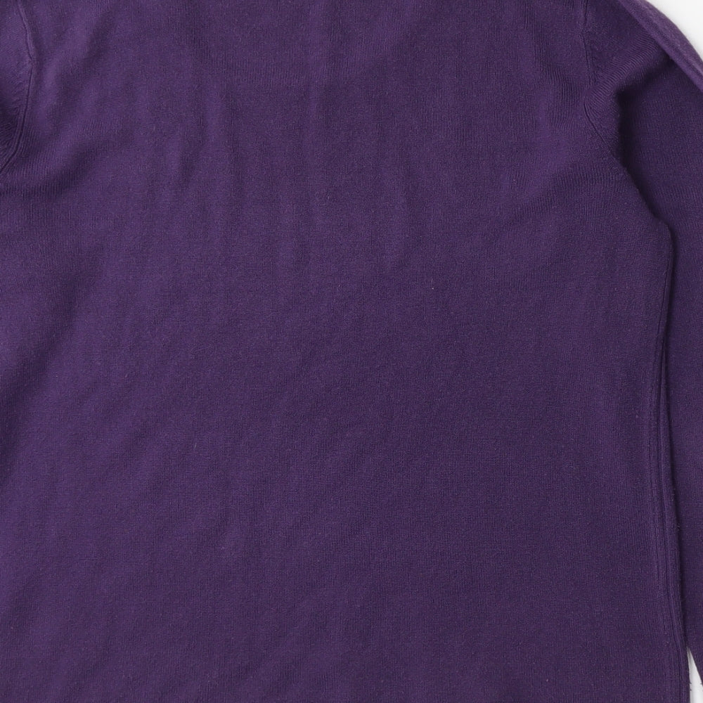 Bonmarché Womens Purple  Knit Pullover Jumper Size S