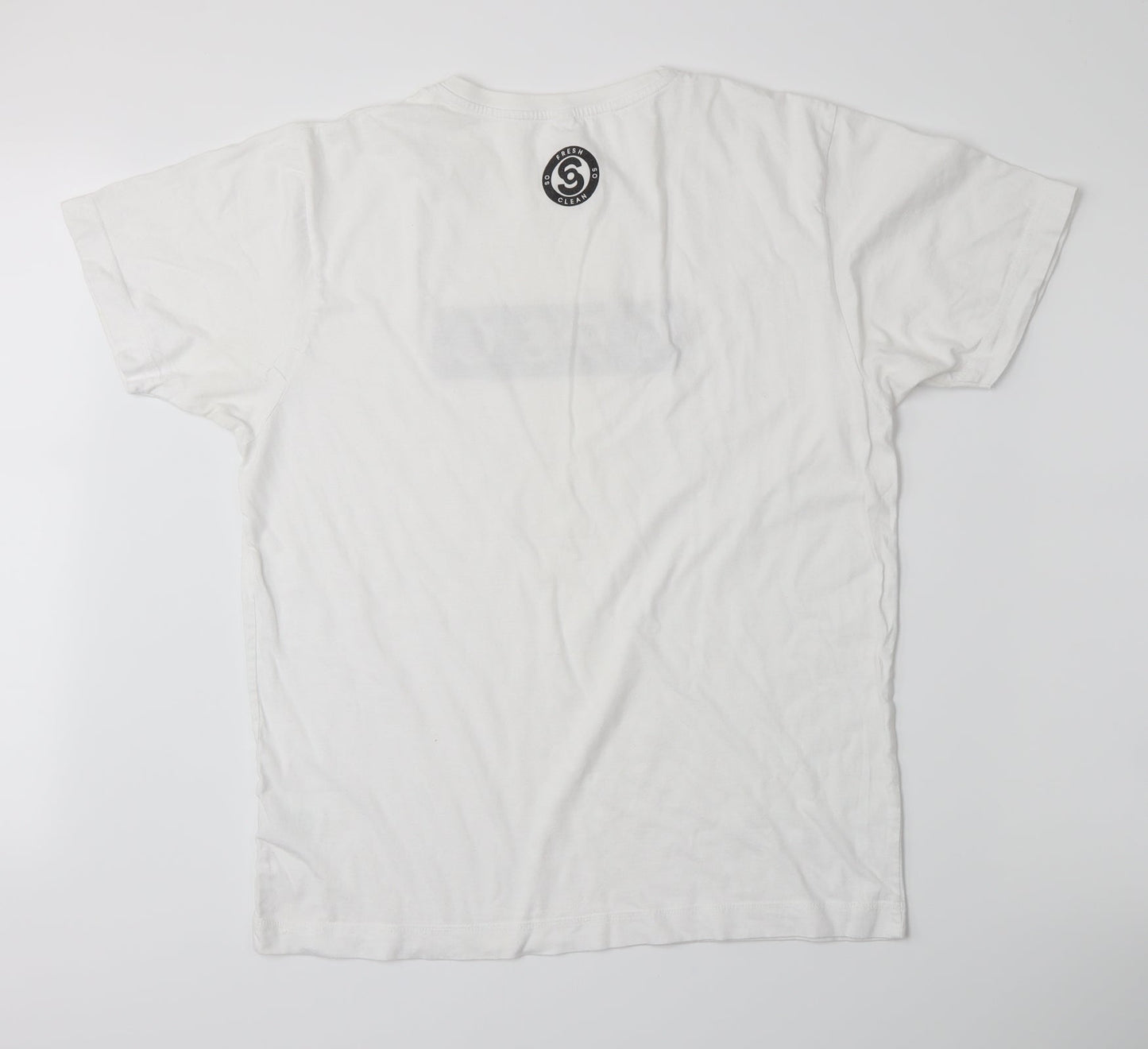 Continental Womens White   Basic T-Shirt Size L