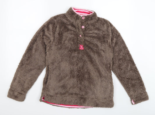 Crane Womens Brown  Fleece Jacket  Size 8