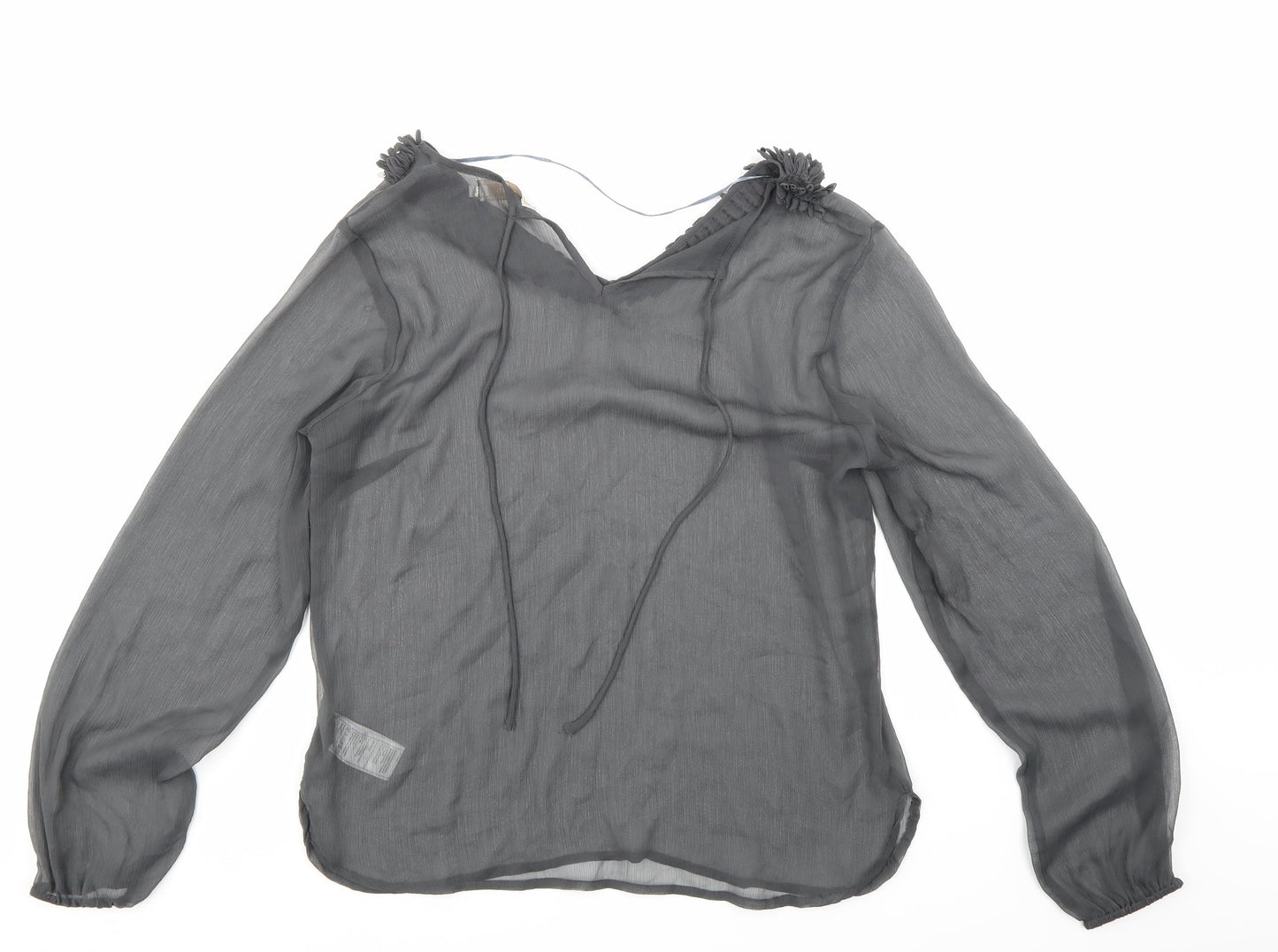 Cream Womens Grey   Tunic Blouse Size 40