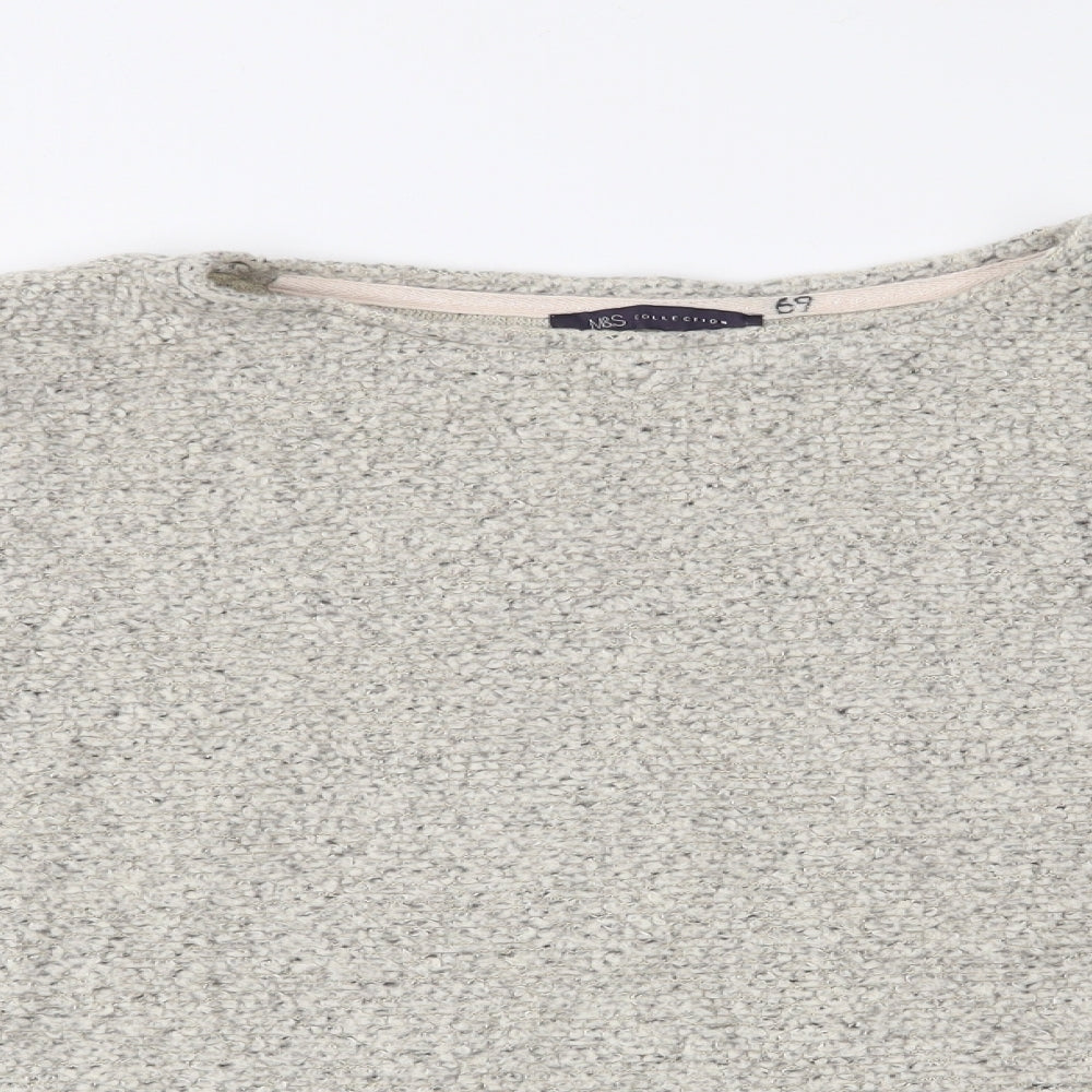 Marks and Spencer Womens Grey   Basic Blouse Size 16