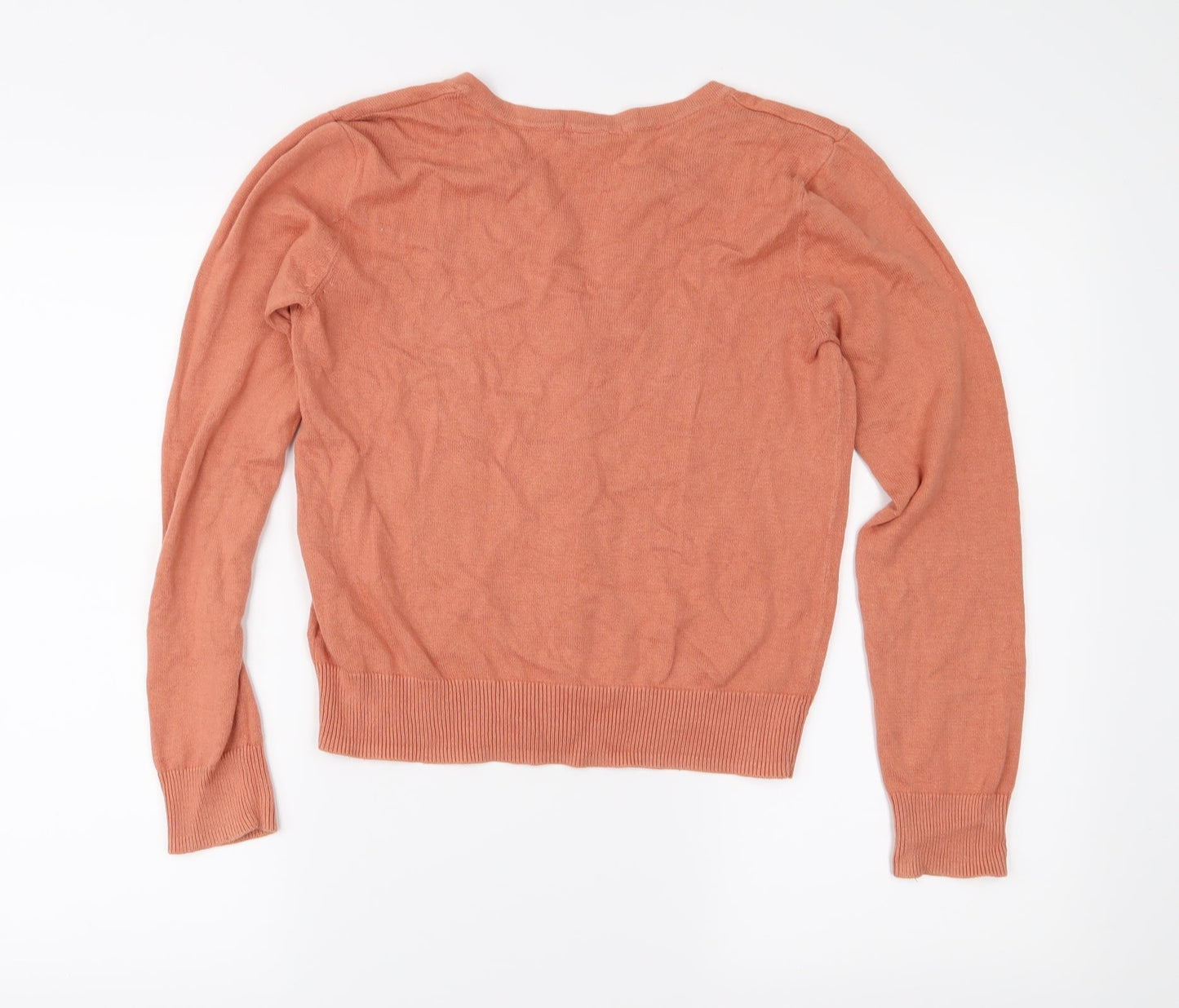 H&M Womens Pink  Knit Cardigan Jumper Size S