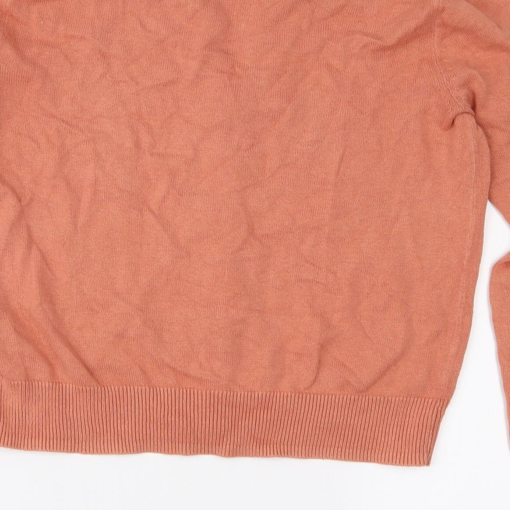 H&M Womens Pink  Knit Cardigan Jumper Size S