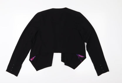 Back view of Tu women’s black jacket, size UK 8