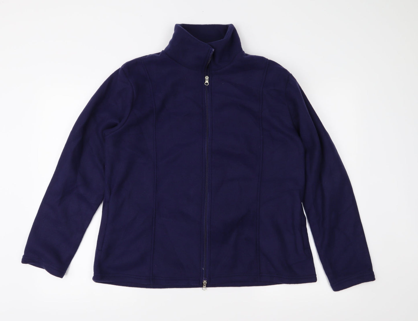 Anne De Lancay Womens Purple  Fleece Jacket  Size M