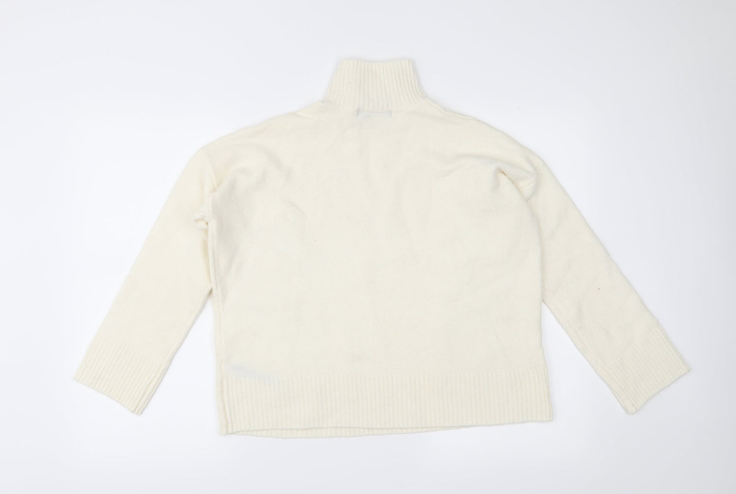 Marks and Spencer Womens Ivory  Knit Pullover Jumper Size M