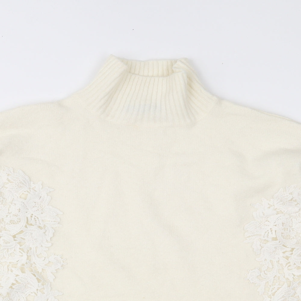Marks and Spencer Womens Ivory  Knit Pullover Jumper Size M