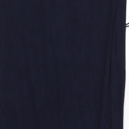 Brand and care label for Oasis women’s blue jersey maxi, size XS