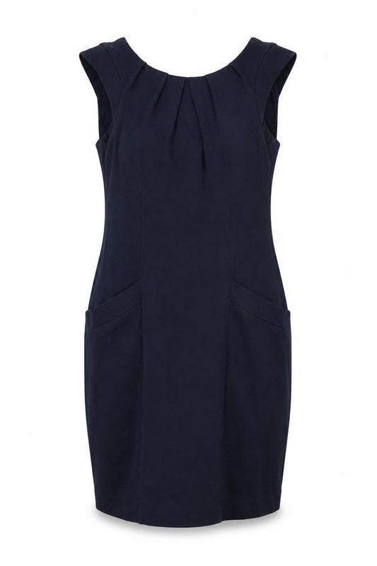 Womens Blue  Jersey Pinafore/Dungaree Dress  Size M