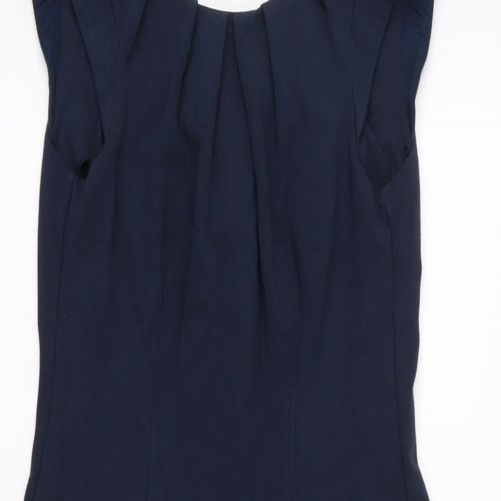 Preworn Womens Blue  Jersey Pinafore/Dungaree Dress  Size M