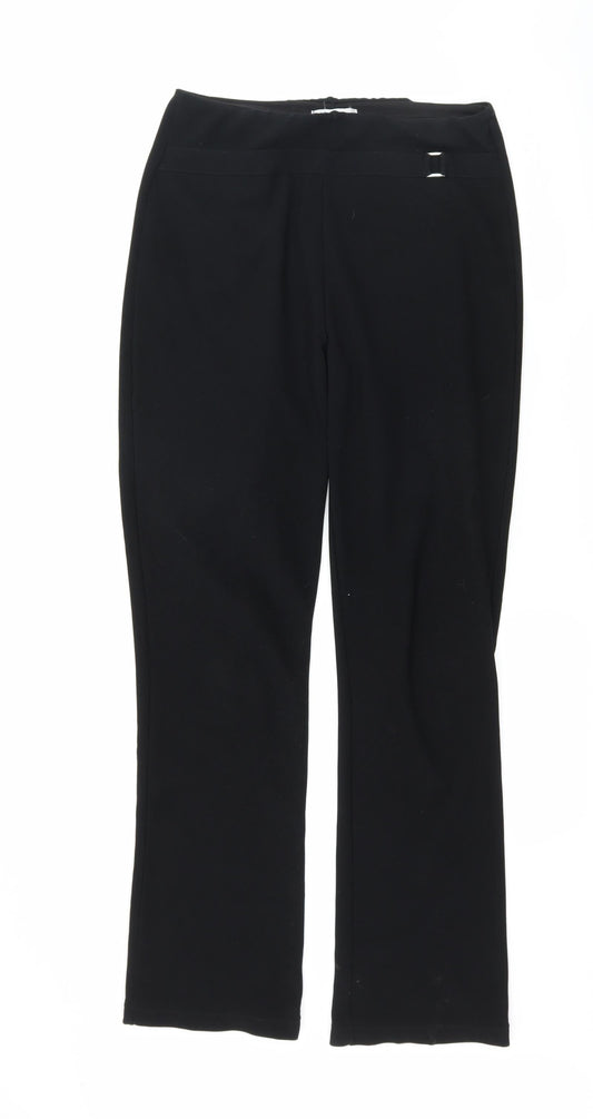 Blue Mist Womens Black   Trousers  Size 10 L29 in