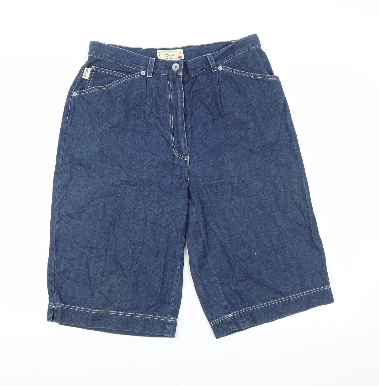 Borgitta Womens Blue   Culotte Shorts Size 32 in