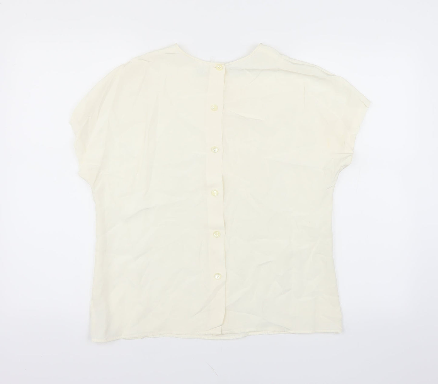 Liz Claiborne Womens Beige   Basic Blouse Size 8