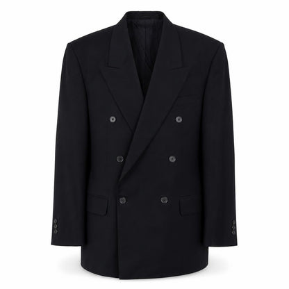 Front view of George men’s blue jacket suit jacket, size 42