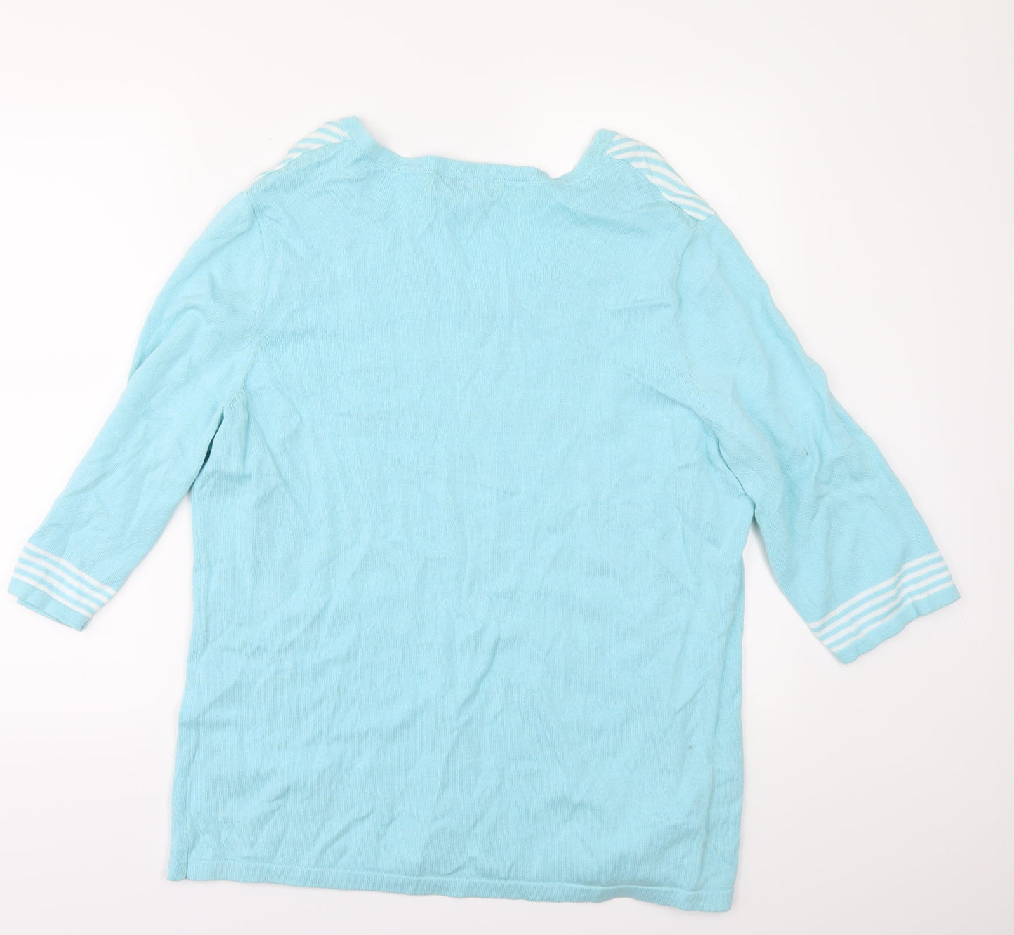 Collection L Womens Blue   Pullover Jumper Size 20