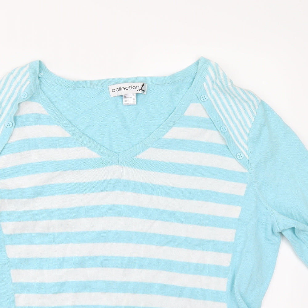 Collection L Womens Blue   Pullover Jumper Size 20