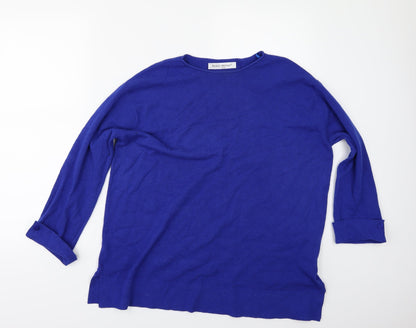Additional front view of Beauty Women women’s blue jumper, size M