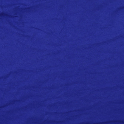 Brand and care label for Beauty Women women’s blue jumper, size M