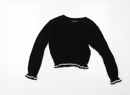 Additional front view of Select women’s black jumper, size UK 12