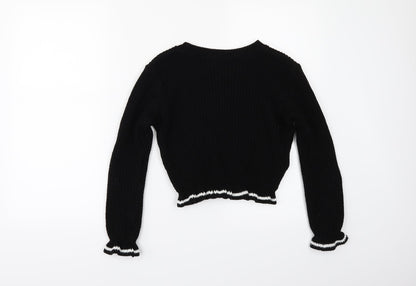 Back view of Select women’s black jumper, size UK 12