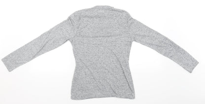 Back view of Misguided women’s grey jumper, size UK 10