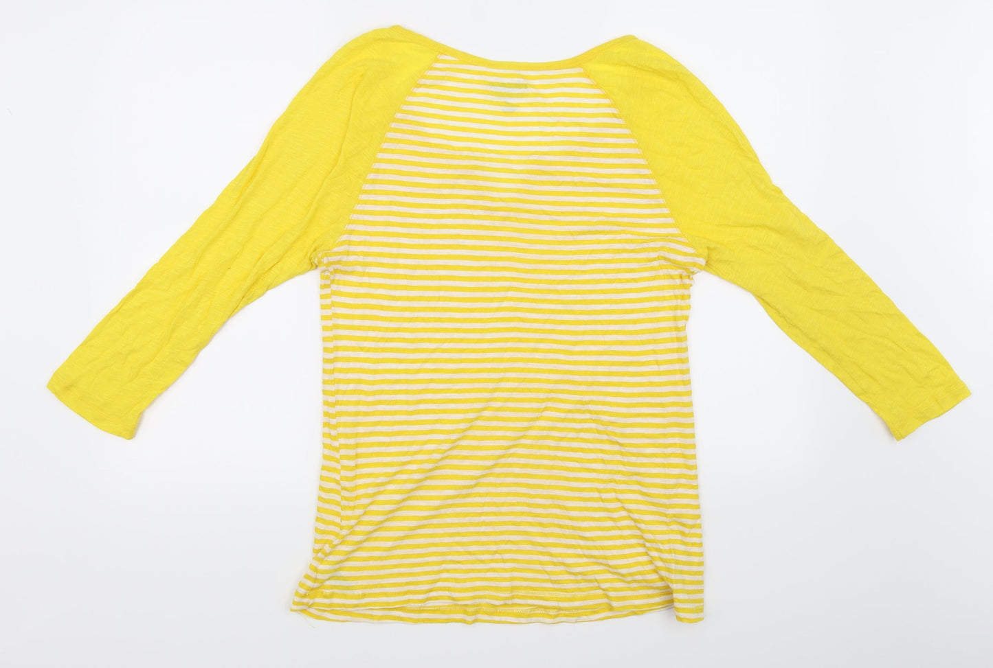 Vintage Womens Yellow   Basic T-Shirt Size L