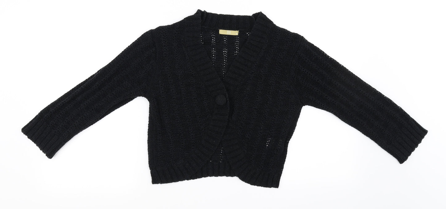 TU Womens Black   Cardigan Jumper Size 10