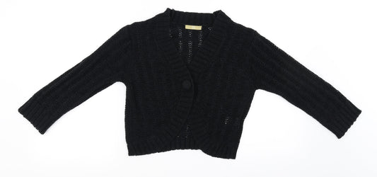 TU Womens Black   Cardigan Jumper Size 10