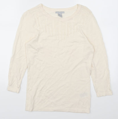 Additional front view of H&M women’s ivory jumper, size XS