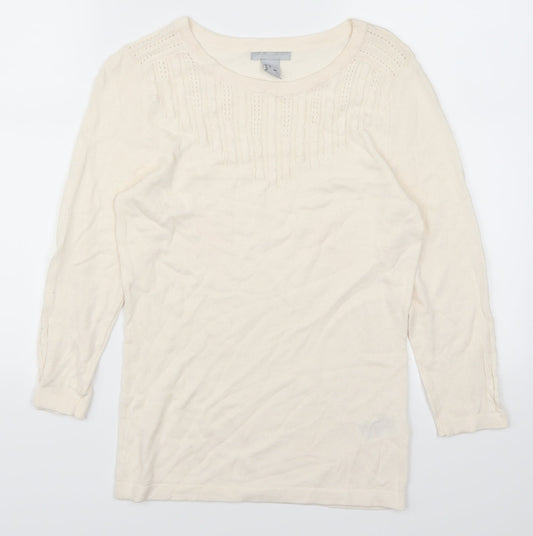 H&M Womens Ivory   Pullover Jumper Size XS