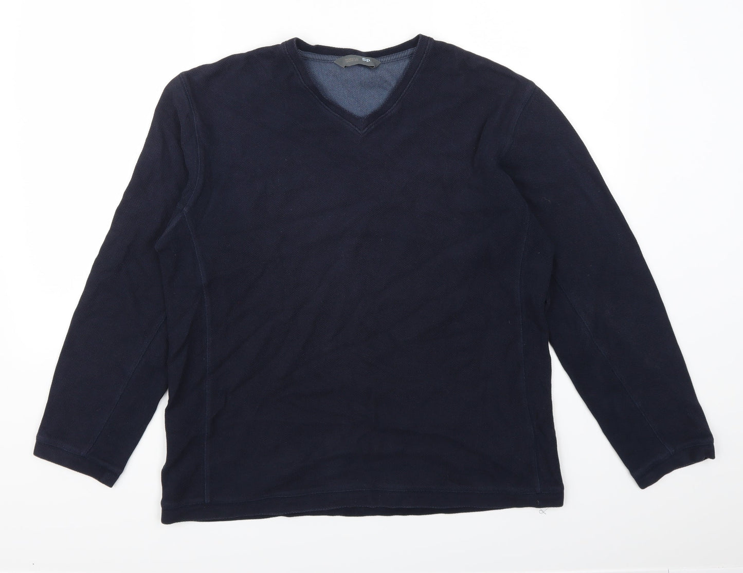 Marks and Spencer Mens Blue   Pullover Sweatshirt Size S