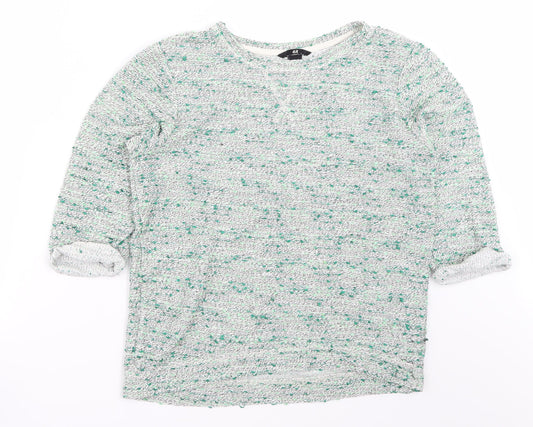 H&M Womens Green   Pullover Jumper Size S