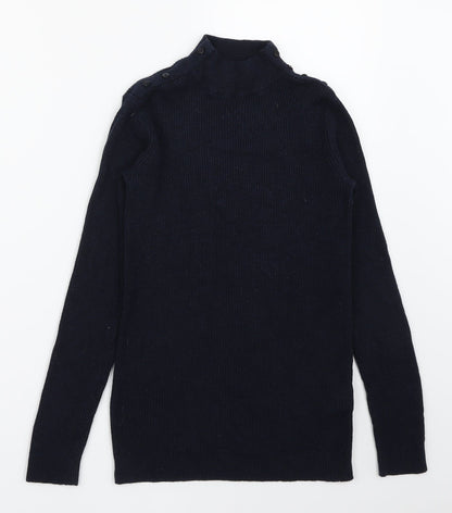 Additional front view of Debenhams women’s blue jumper, size UK 10