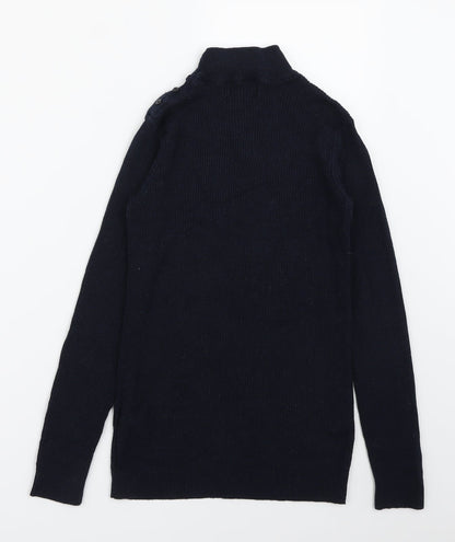 Back view of Debenhams women’s blue jumper, size UK 10