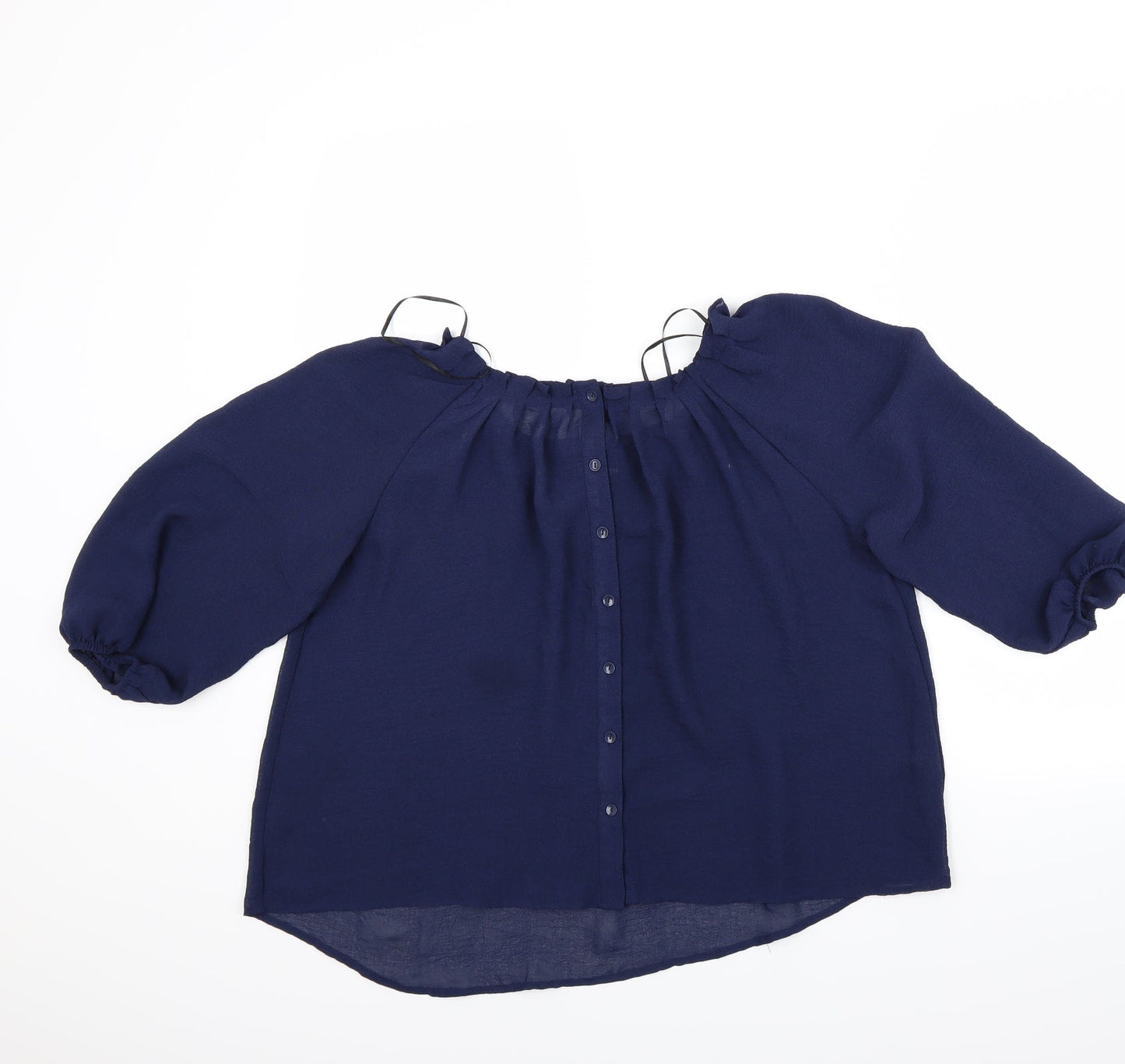 H&M Womens Blue   Basic Blouse Size S