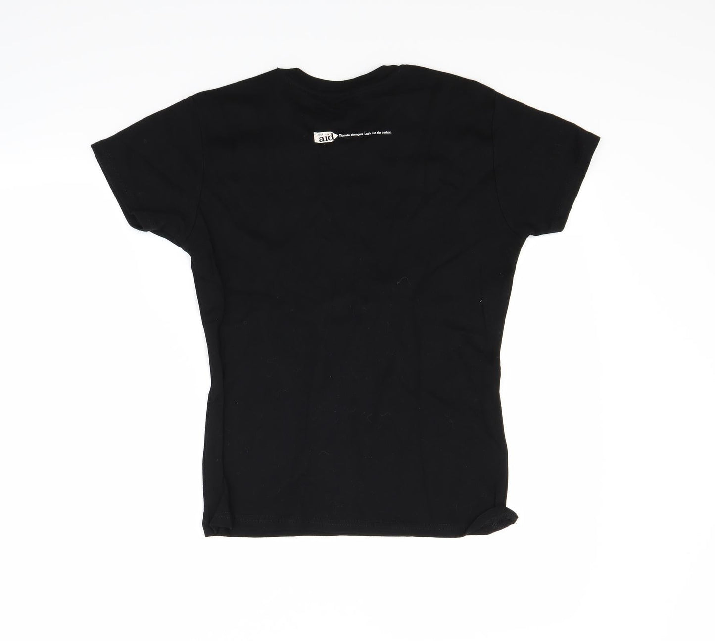 Preworn Womens Black   Basic T-Shirt Size M  - Cut the carbon