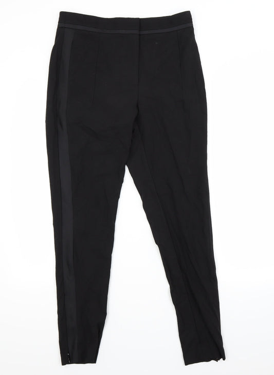H&M Womens Black   Trousers  Size 10 L28 in