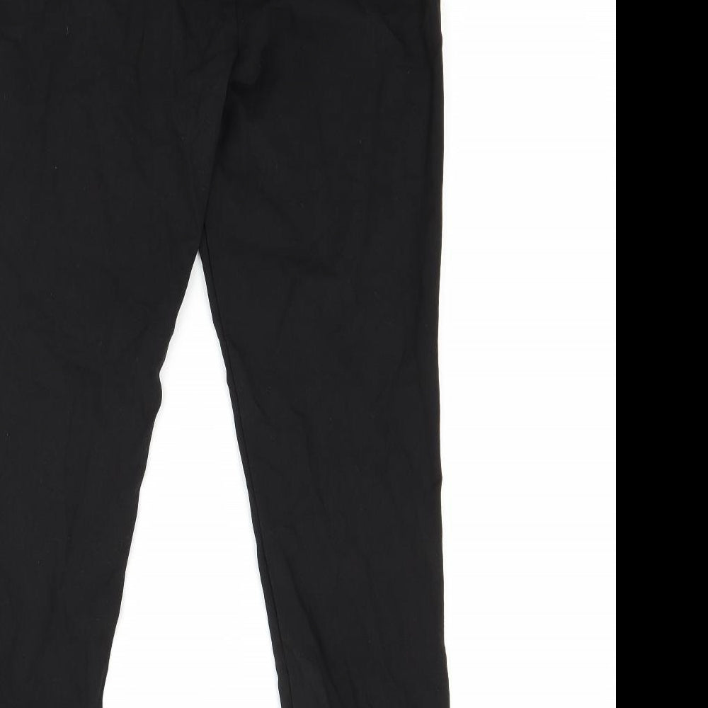 H&M Womens Black   Trousers  Size 10 L28 in