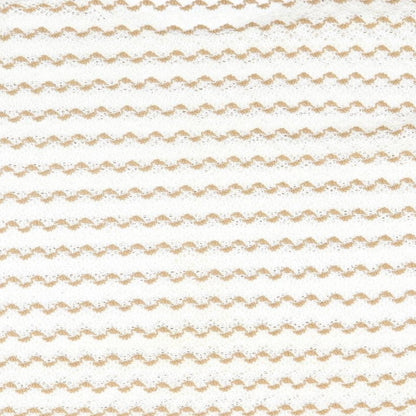 Brand and care label for Next women’s beige striped jumper, size UK 14