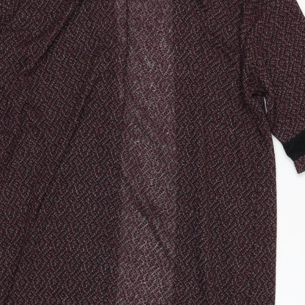 Miss Selfridge Womens Red  Knit Cardigan Jumper Size 8