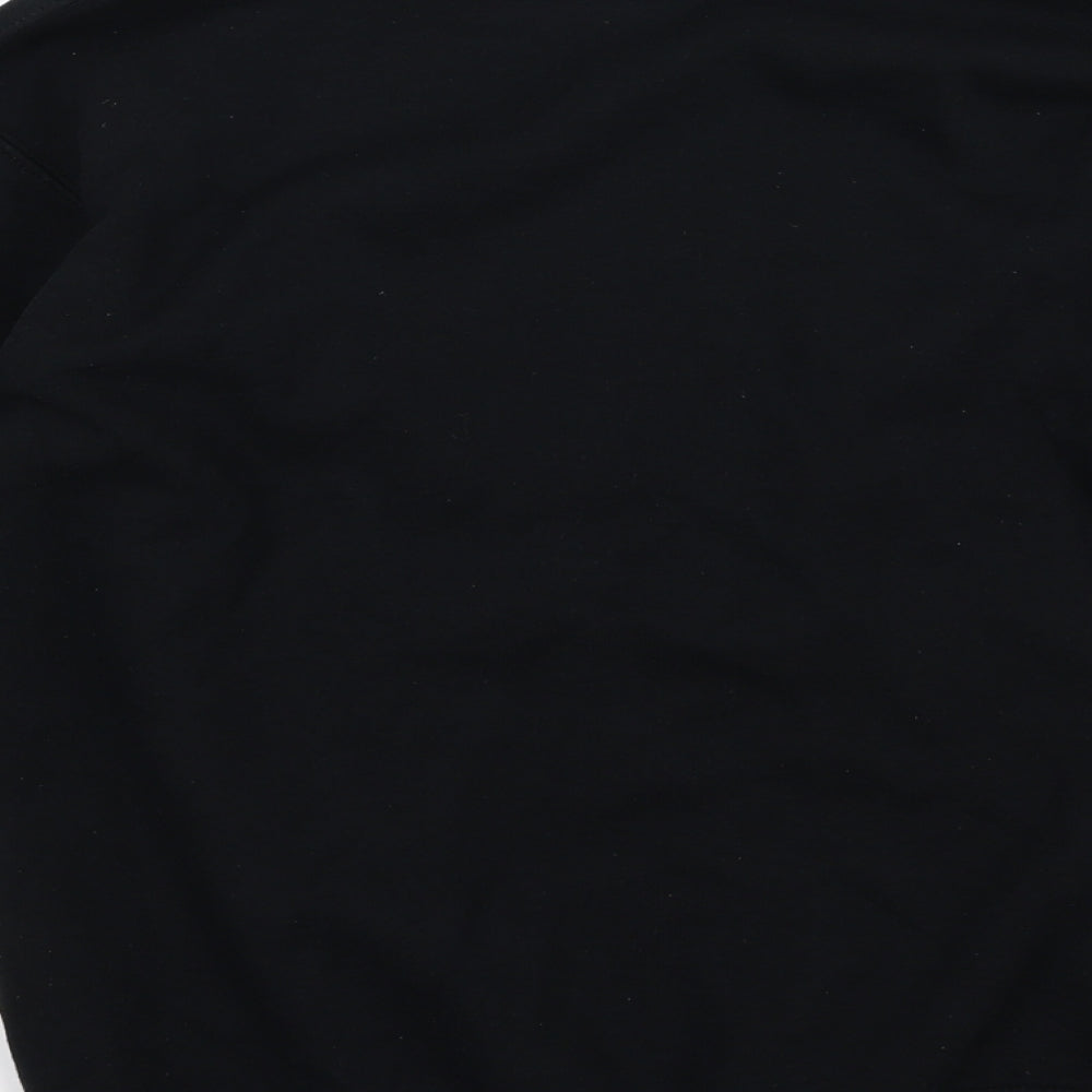 Gildan Womens Black  Jersey Pullover Sweatshirt Size S