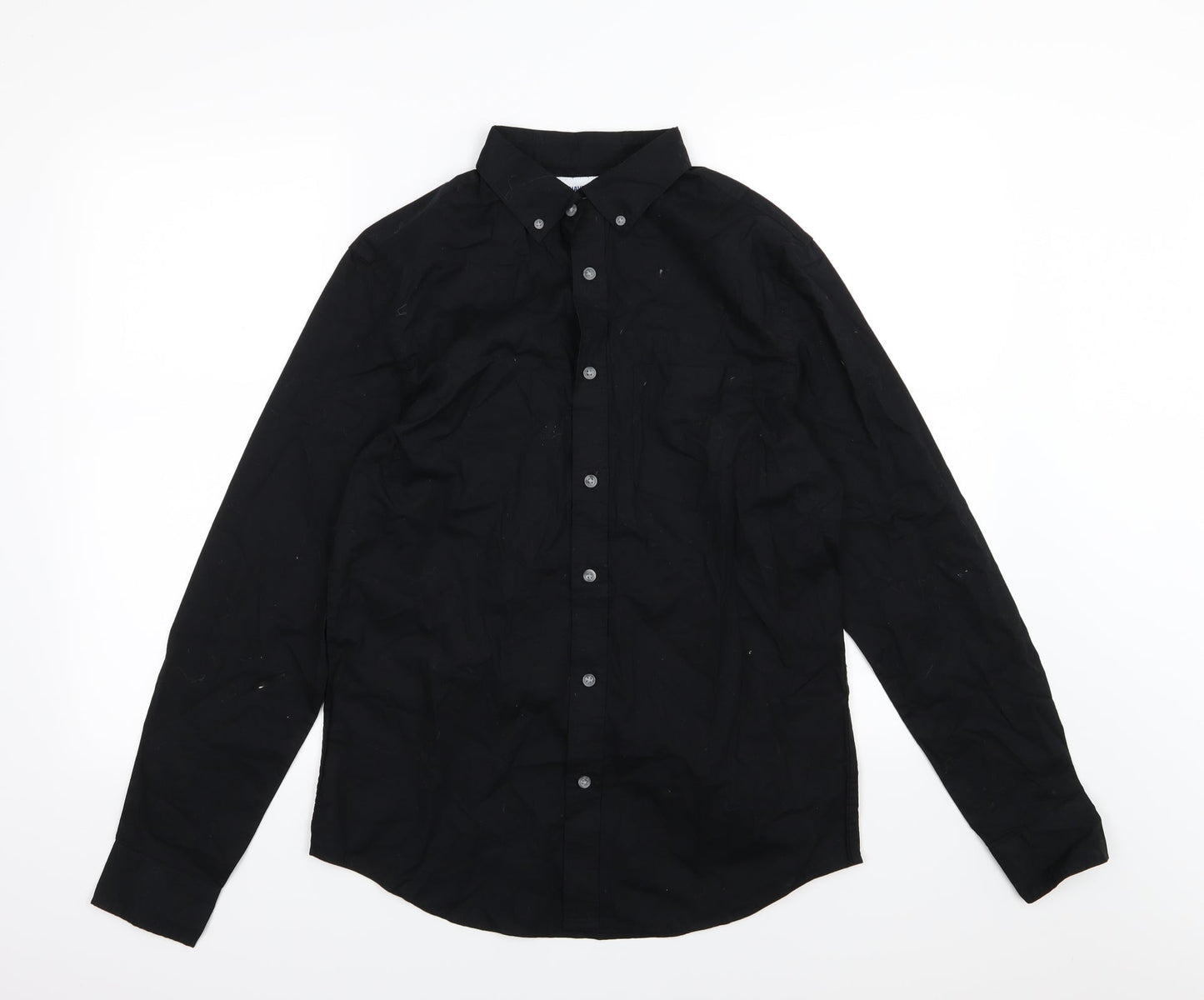 Old Navy Mens Black  Woven  Button-Up Size S