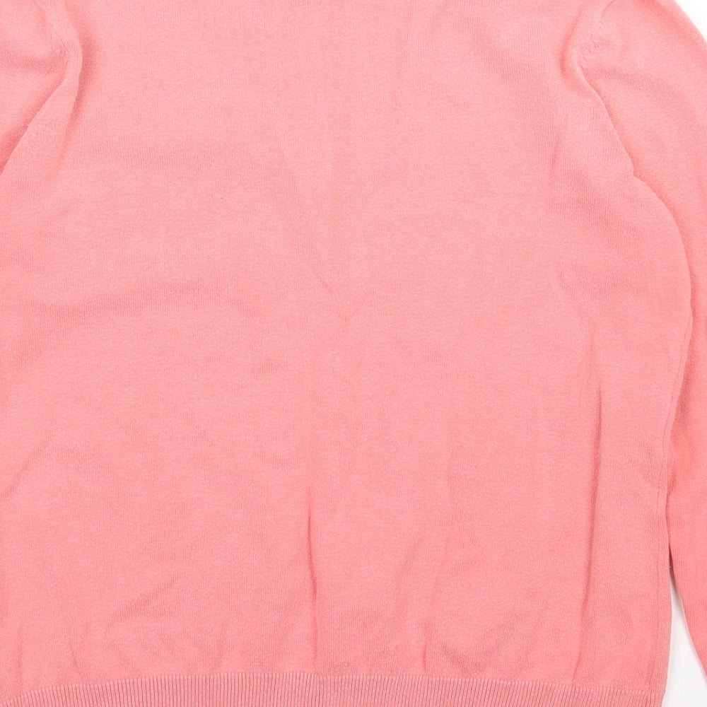 H&M Womens Pink  Knit Pullover Jumper Size M