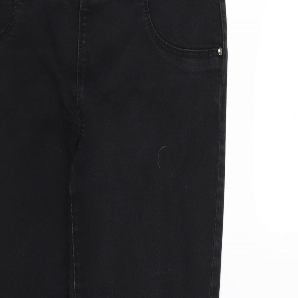 Papaya Womens Black  Denim Jegging Jeans Size 8 L28 in
