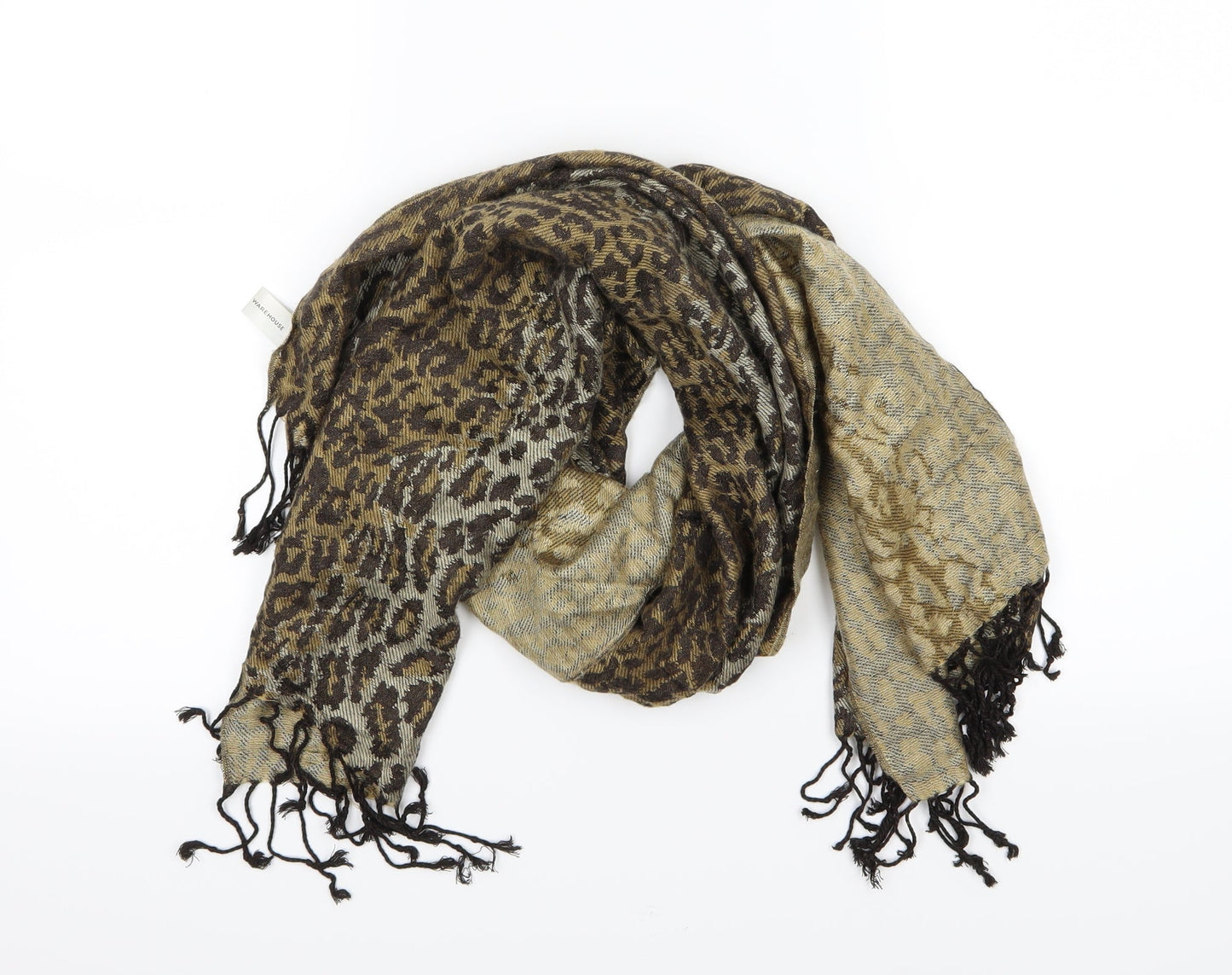 Warehouse Womens Brown Animal Print   Scarf