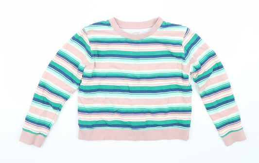 Gymboree Girls Pink Striped  Pullover Jumper Size 10 Years