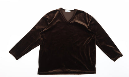 Additional front view of New Look women’s blue jumper, size UK 16
