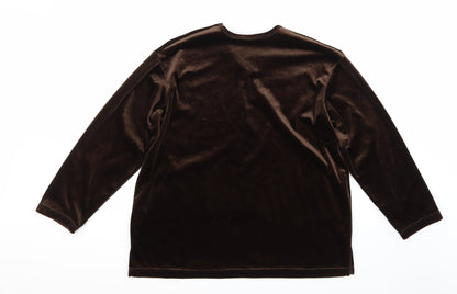 Back view of New Look women’s blue jumper, size UK 16